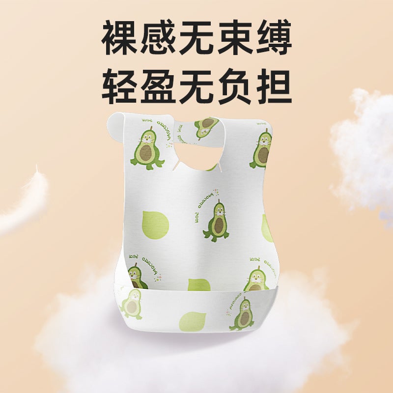 Deyou Disposable Bibs For Babies, Waterproof Bibs, Baby Feeding Pads, Newborn Anti-Spit-Up Pads, Gauze, Economical Pack - Image 4